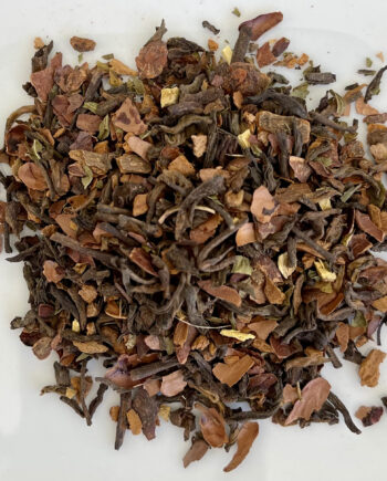 dry loose leaf organic coco shell puerh tea