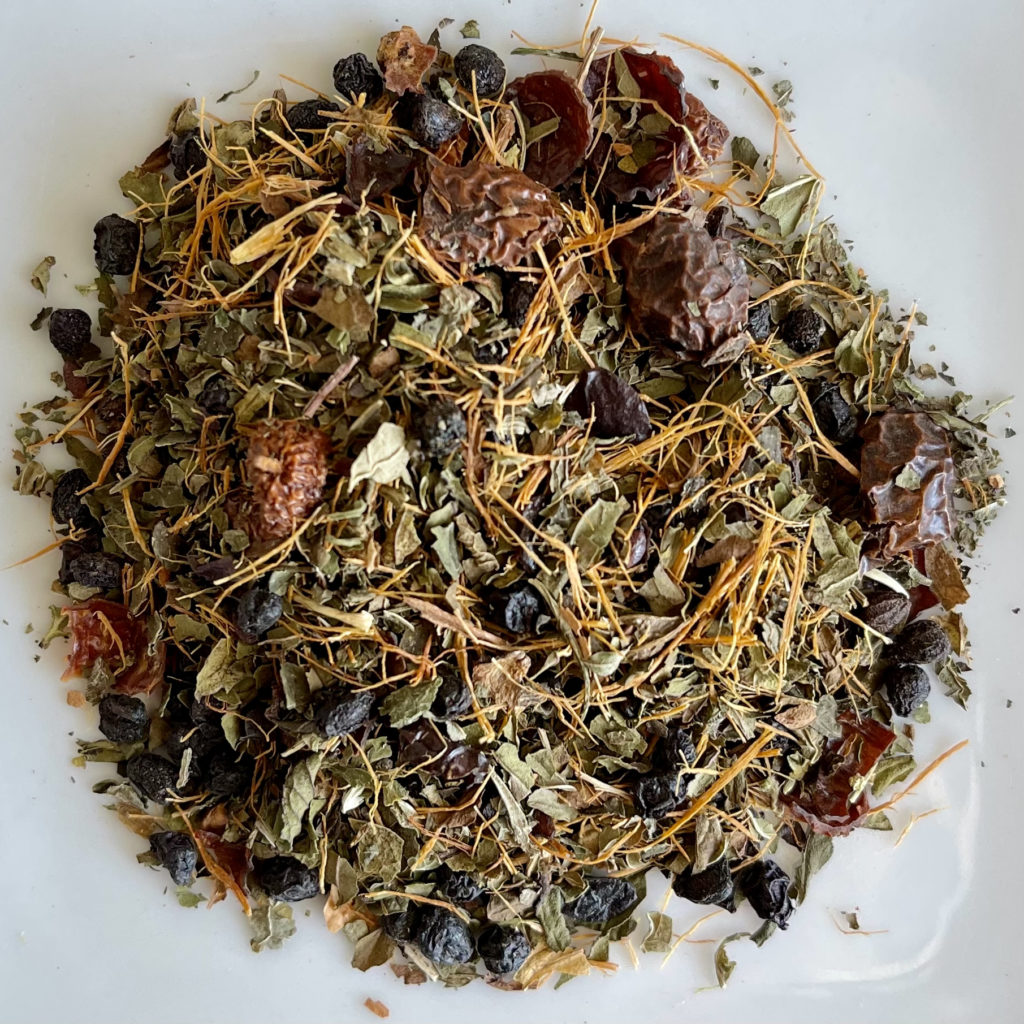 dry loose leaf cold and flu tea